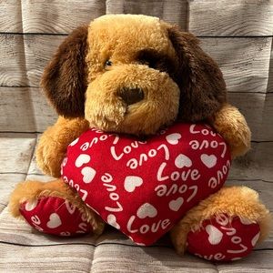 Plush Valentines Dog